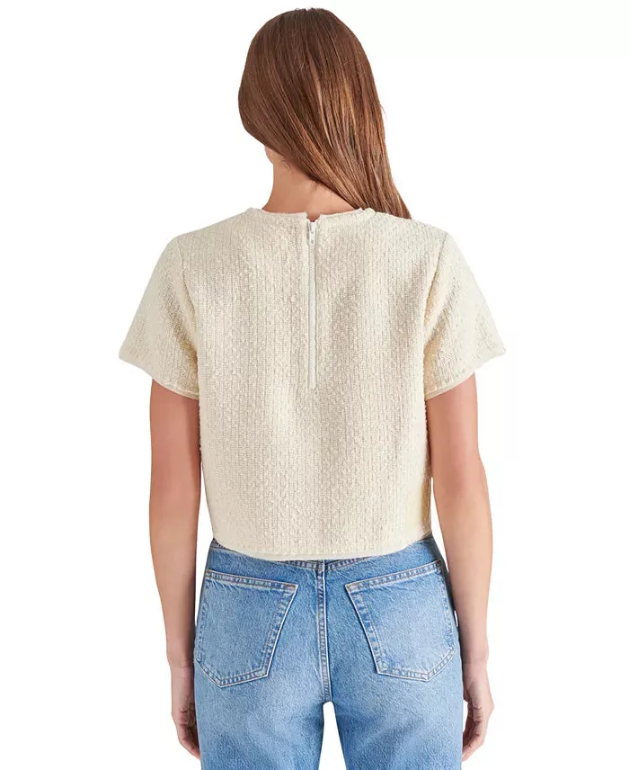 STE  Cream Addie Tweed Top