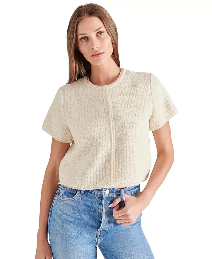 STE  Cream Addie Tweed Top