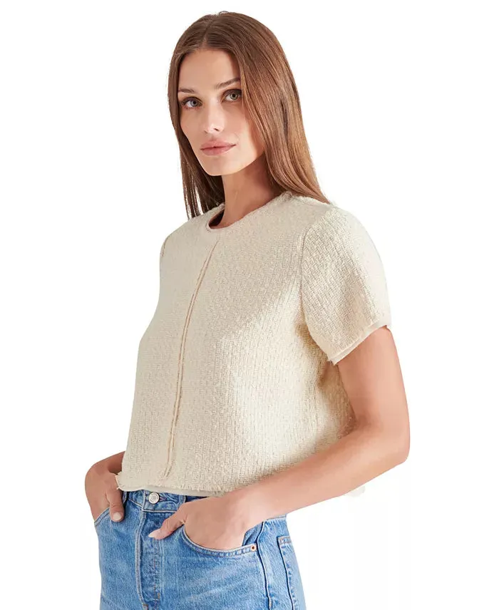 STE  Cream Addie Tweed Top