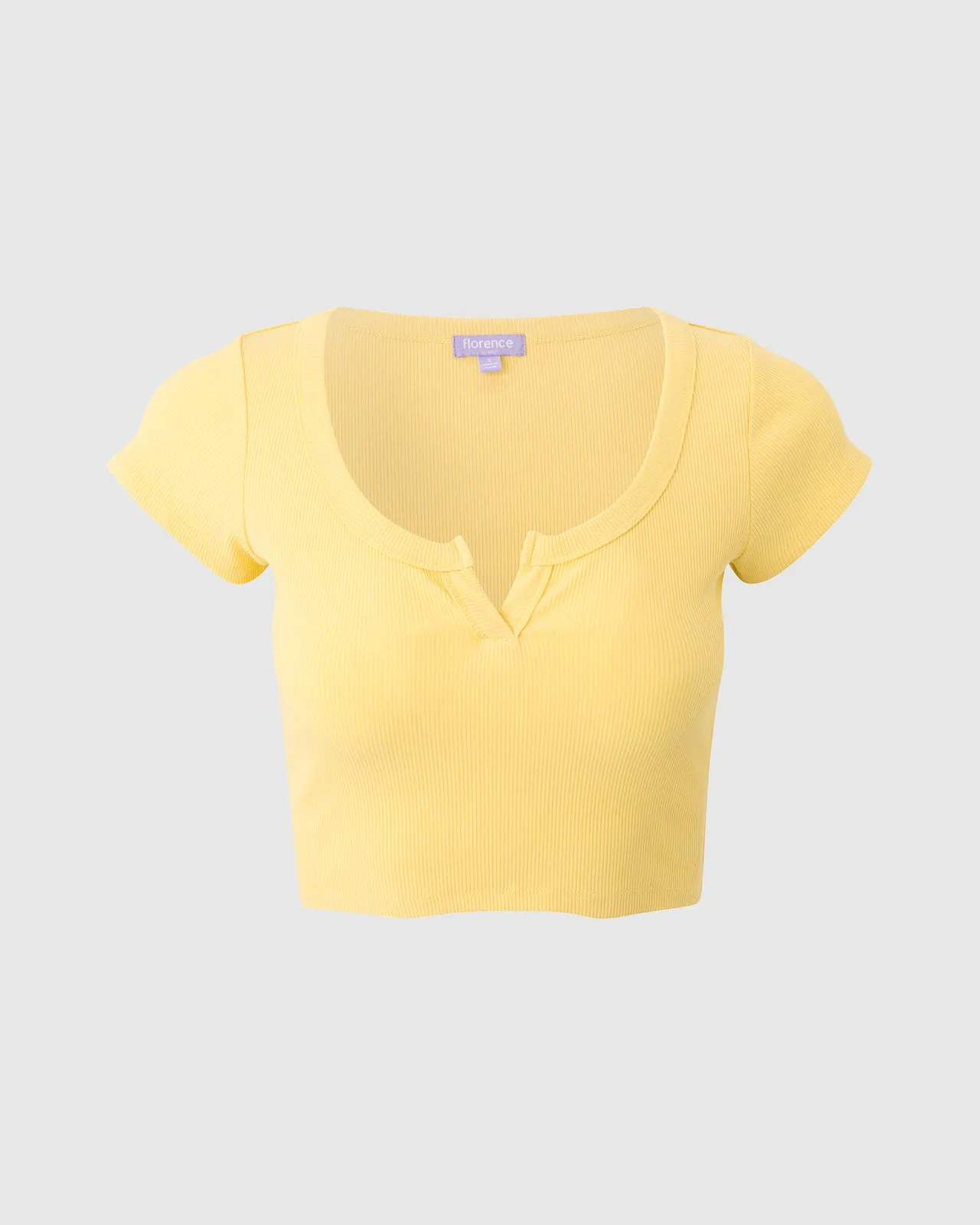 Sunburst Rib Henley Tee