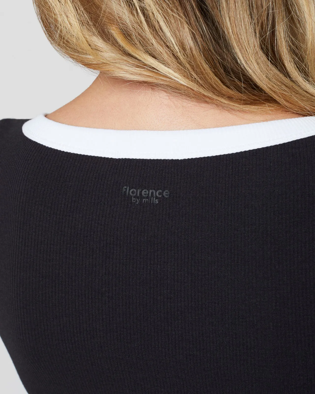 Sunburst Rib Henley Tee