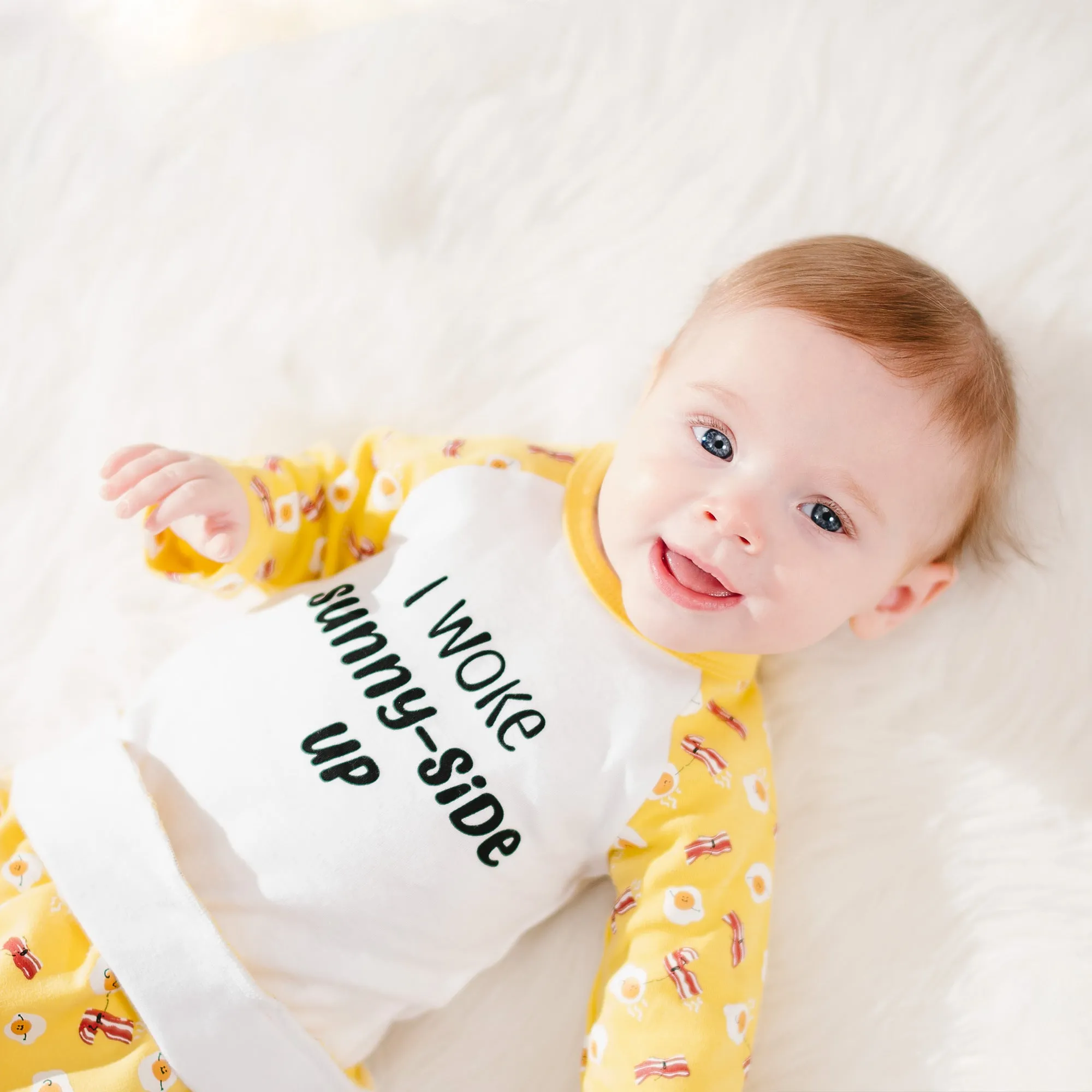 Sunny-Side Up Yellow Bodysuit & Pants Set