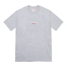 Supreme Classic Logo Tee (SS22)- Heather Grey
