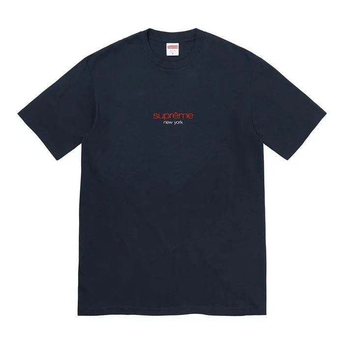Supreme Classic Logo Tee (SS22)- Navy