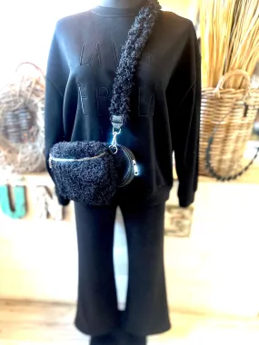 Sweatshirt mit gestickter Aufschrift La Vita E' Bella