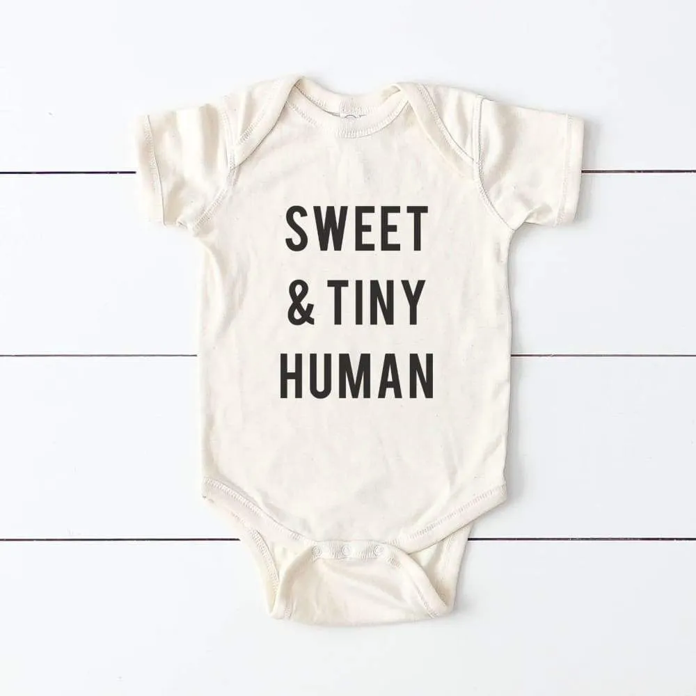 Sweet and Tiny Human Baby Bodysuit