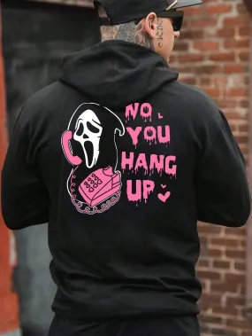SXV  'no you hang up’ Printed Cool Aesthetic Sweatshirt Hoodie