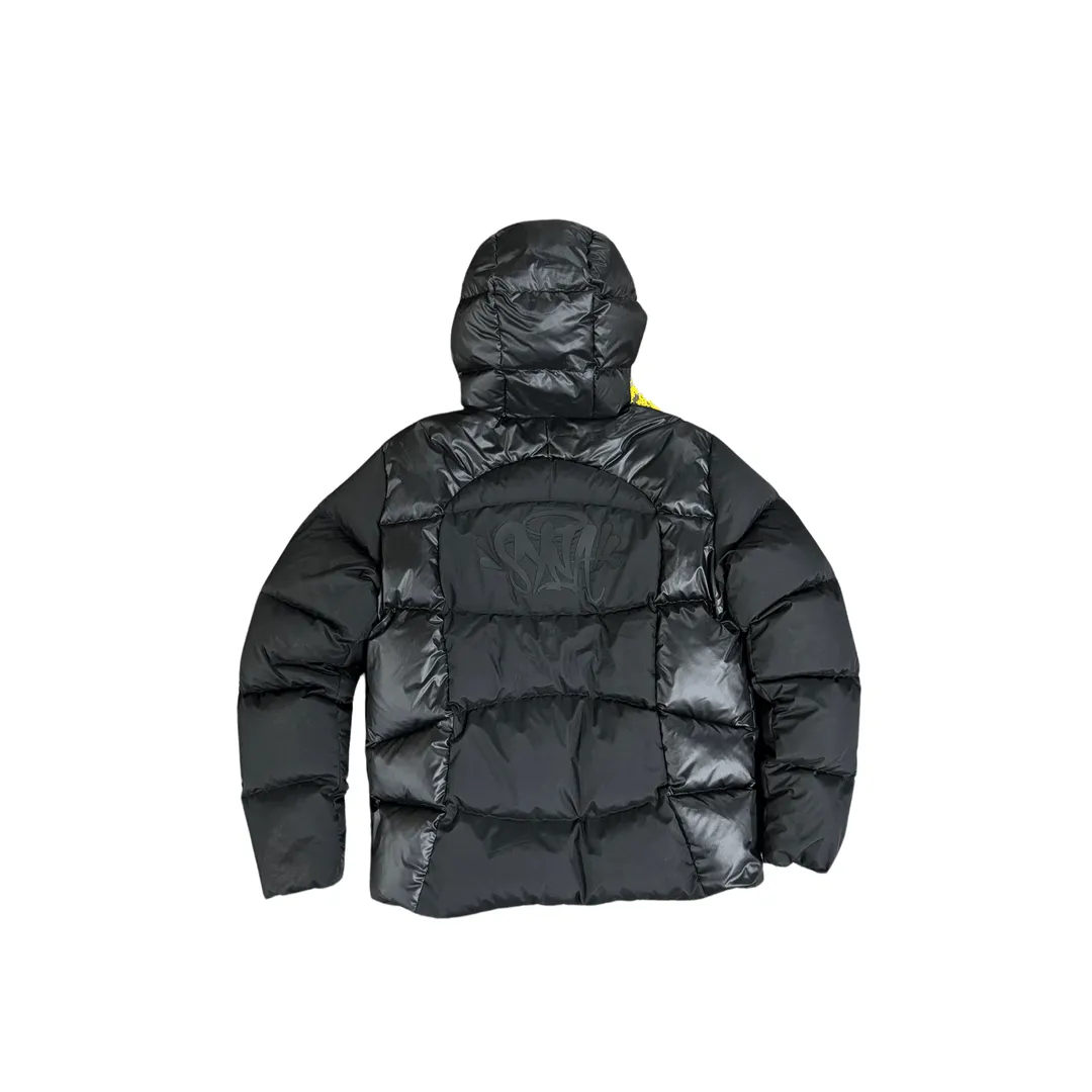 Synaworld 'Syna Logo' WAVE PUFFER JACKET BLACK