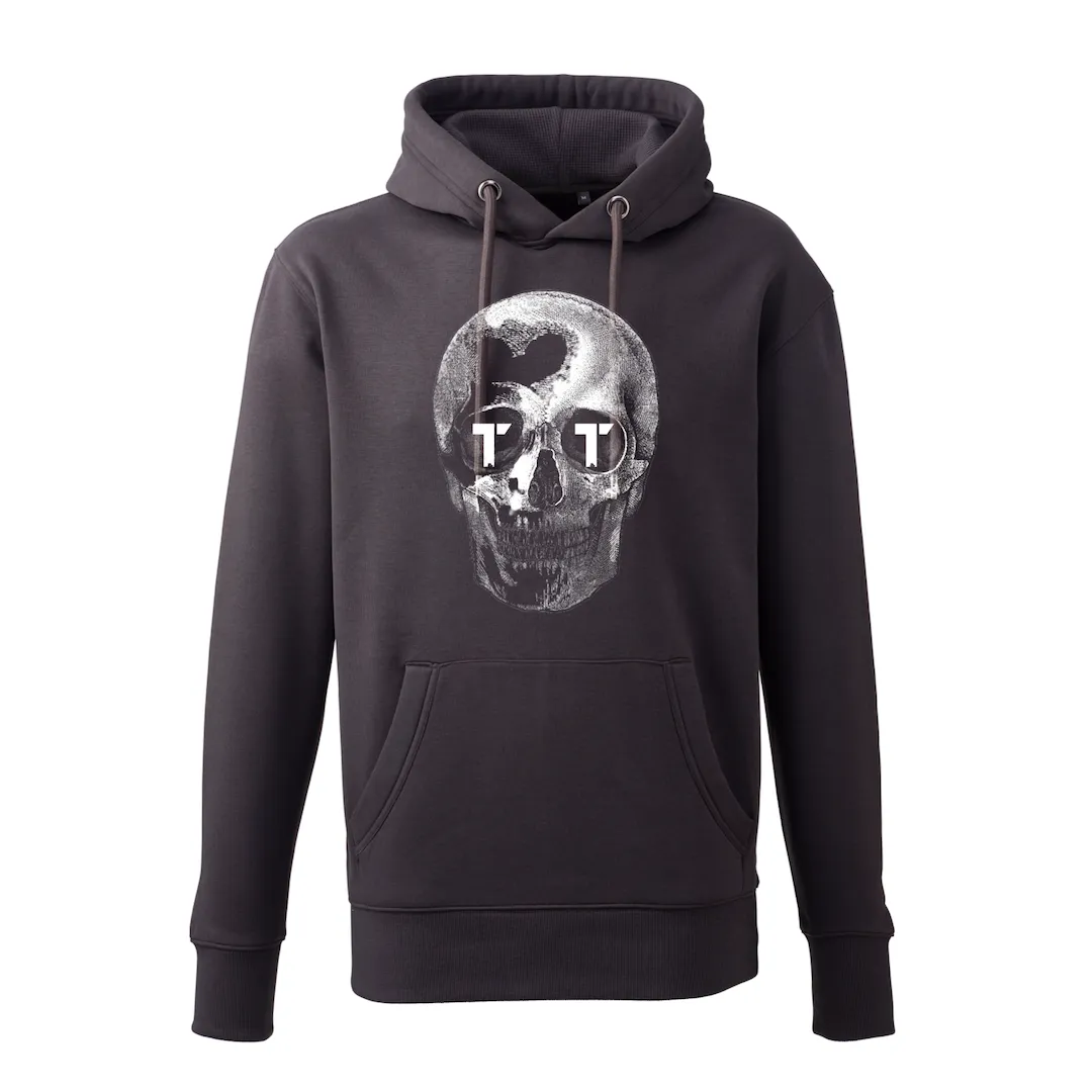 Tenacious 'Sillouette Skull' Charcoal Hoody