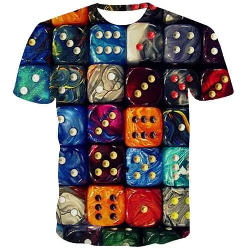Tetris T-shirt Men Colorful Tshirts Casual Punk Tshirt Printed Harajuku T-shirts 3d Gothic T shirts Funny Short Sleeve Hip hop