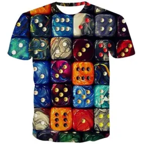 Tetris T-shirt Men Colorful Tshirts Casual Punk Tshirt Printed Harajuku T-shirts 3d Gothic T shirts Funny Short Sleeve Hip hop