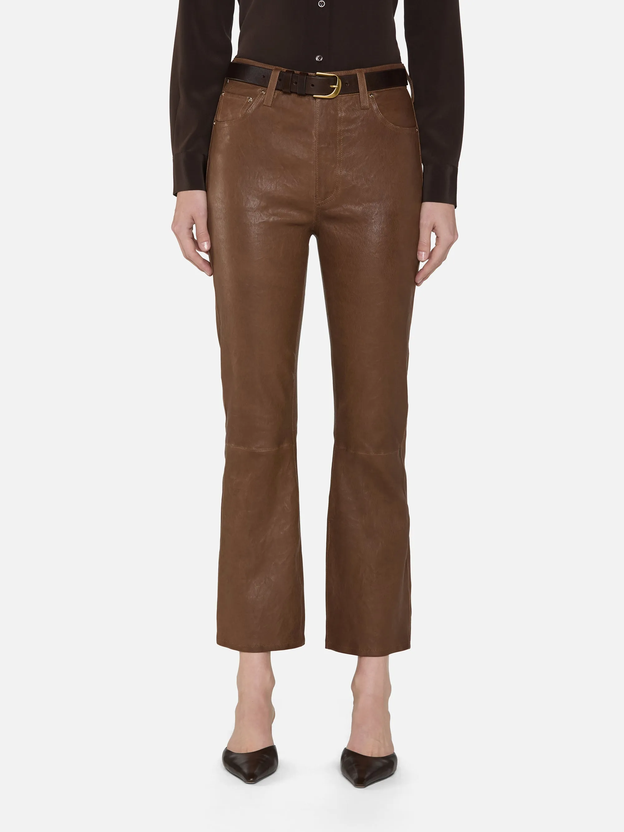 The Leather Reboot Crop -- Cedar
