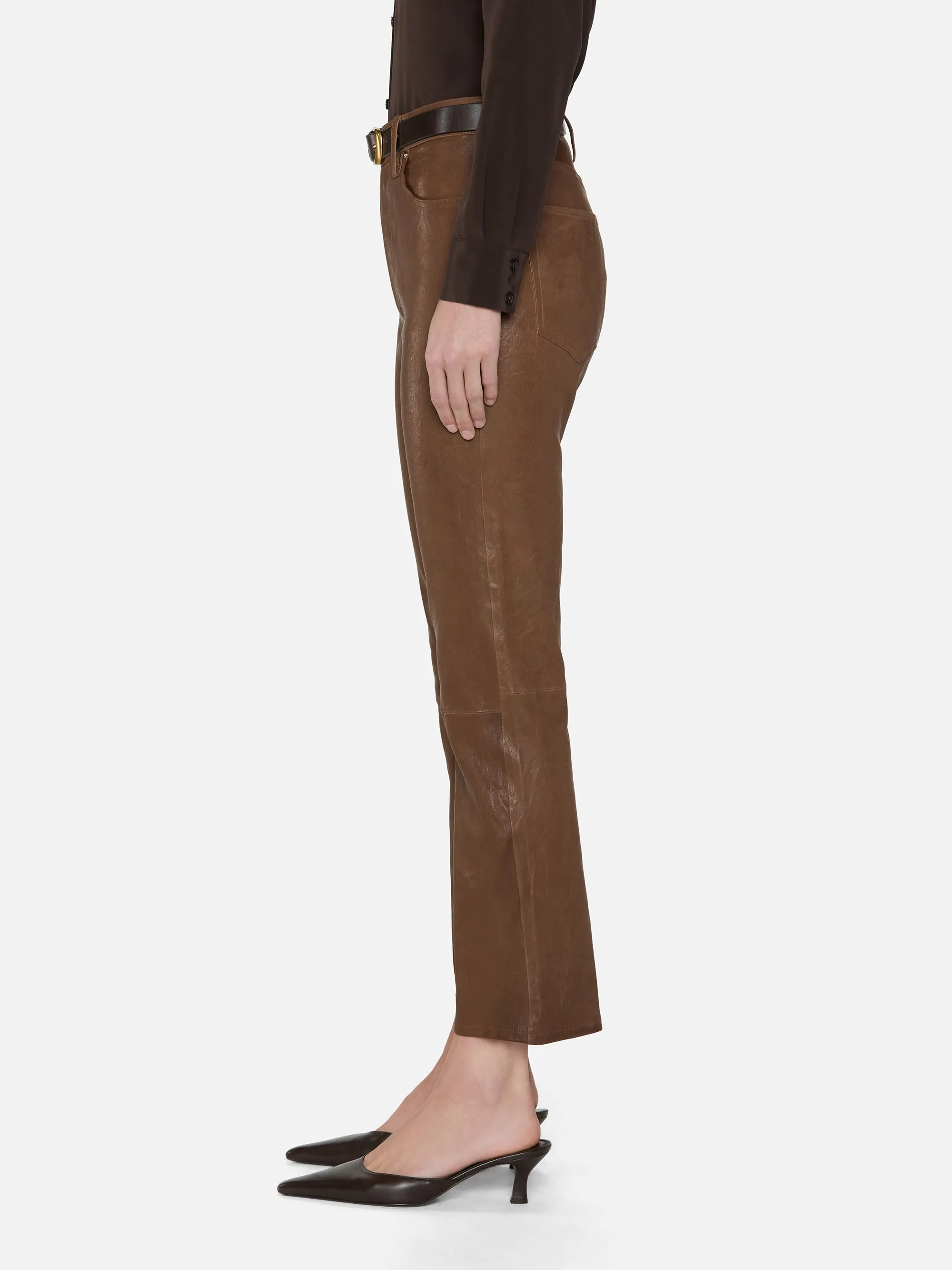 The Leather Reboot Crop -- Cedar