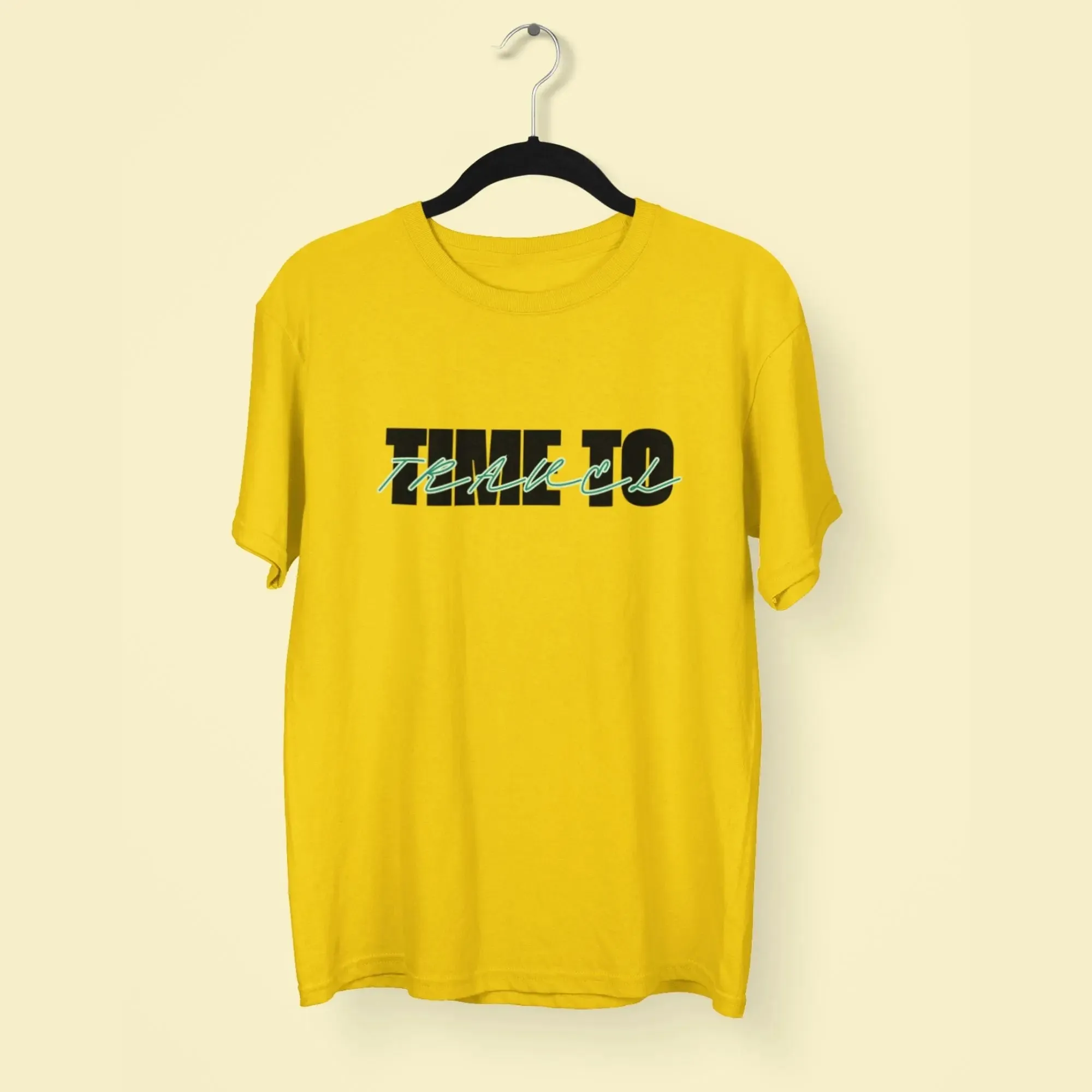 Time to Travel Round Neck Half Sleeve Classic T-Shirt