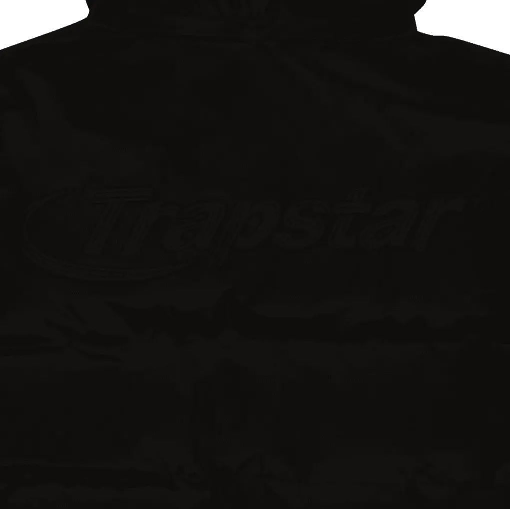 TRAPSTAR HYPERDRIVE DETACHABLE HOODED PUFFER JACKET - TRIPLE BLACK
