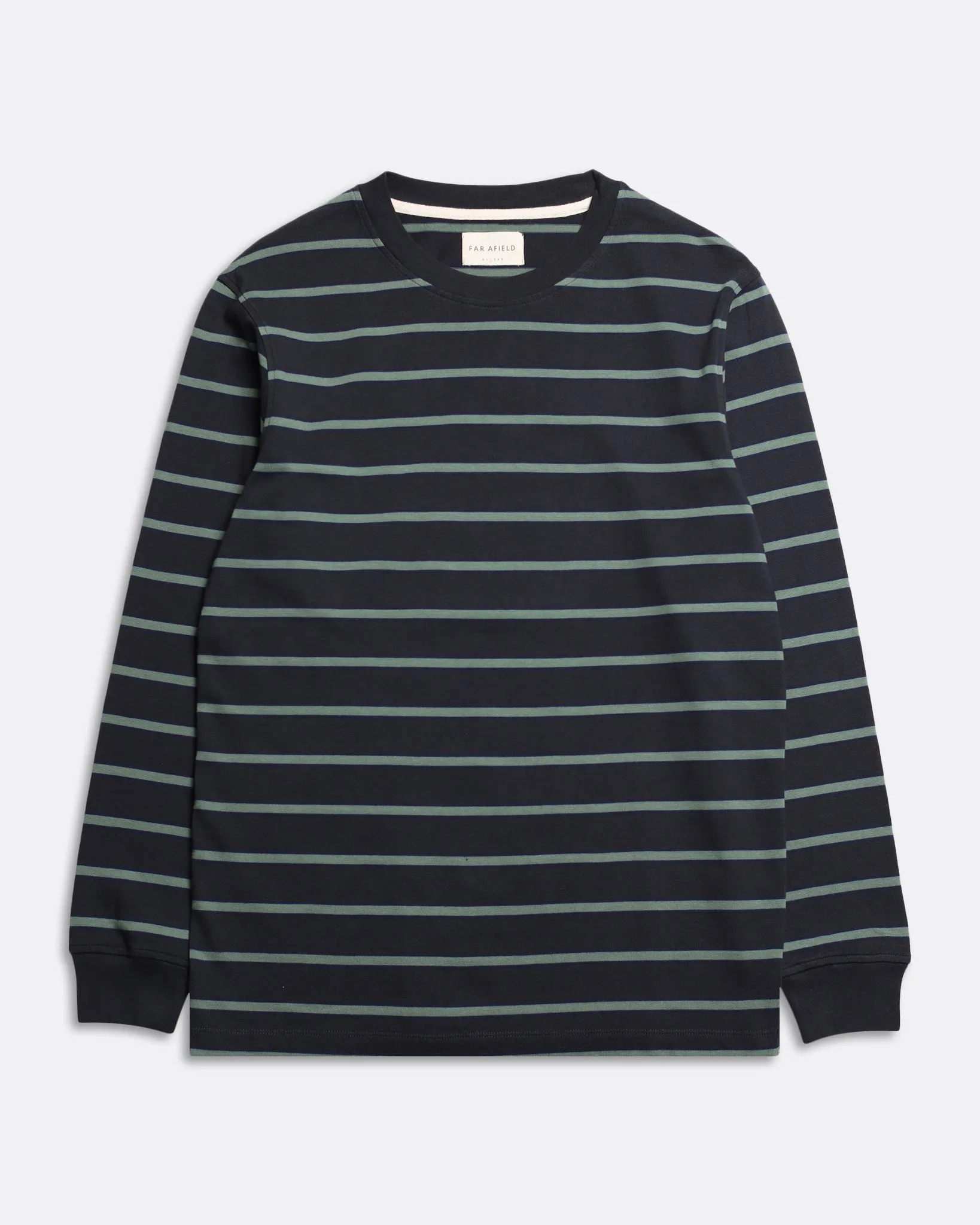 Tres Sripe T-Shirt - Dark Grey / Forest Green