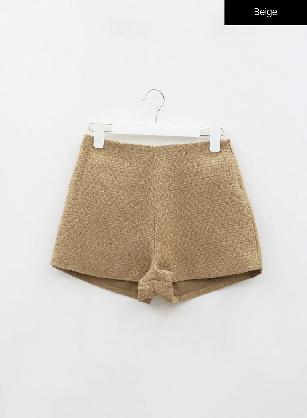 Tweed High Waist Shorts OJ304