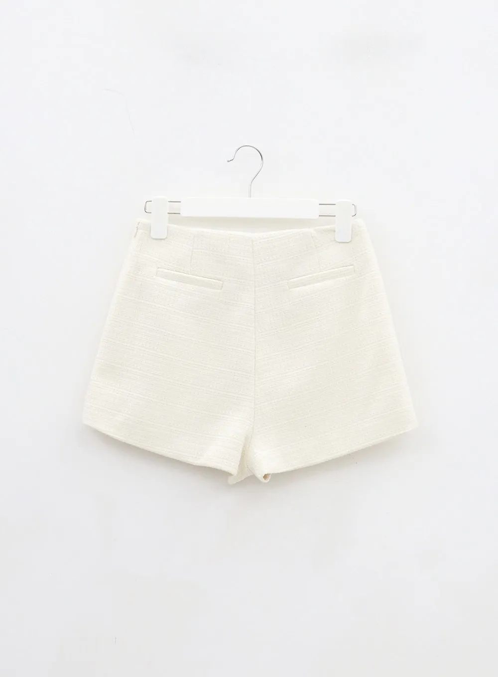 Tweed High Waist Shorts OJ304