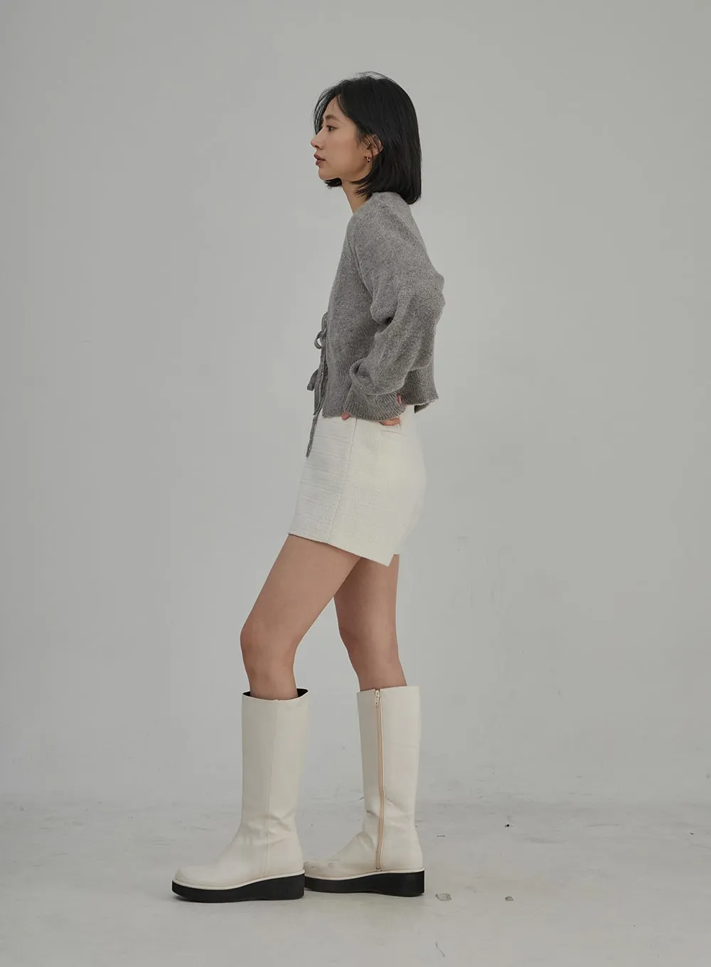 Tweed High Waist Shorts OJ304