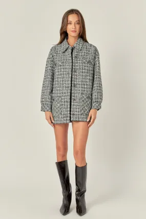 Tweed Shirt Jacket