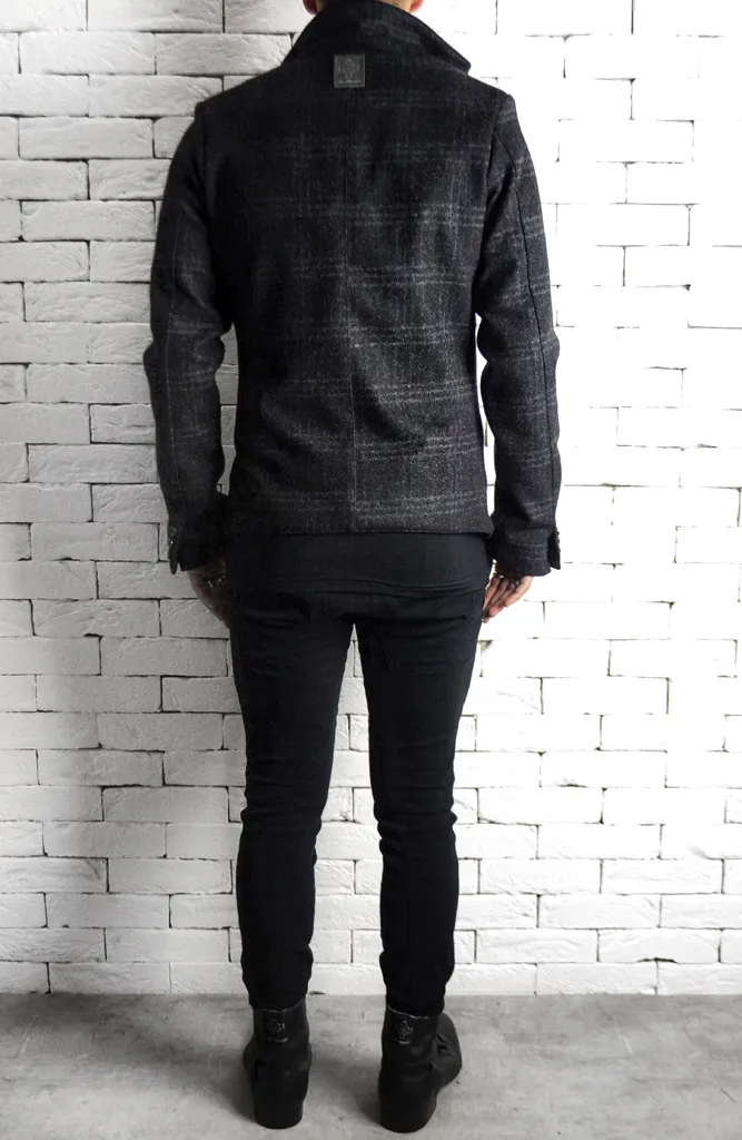 Two Way Blazer - Black/Grey Tweed