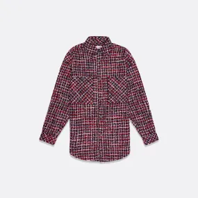 UNISEX OVERSIZED TWEED SHIRT