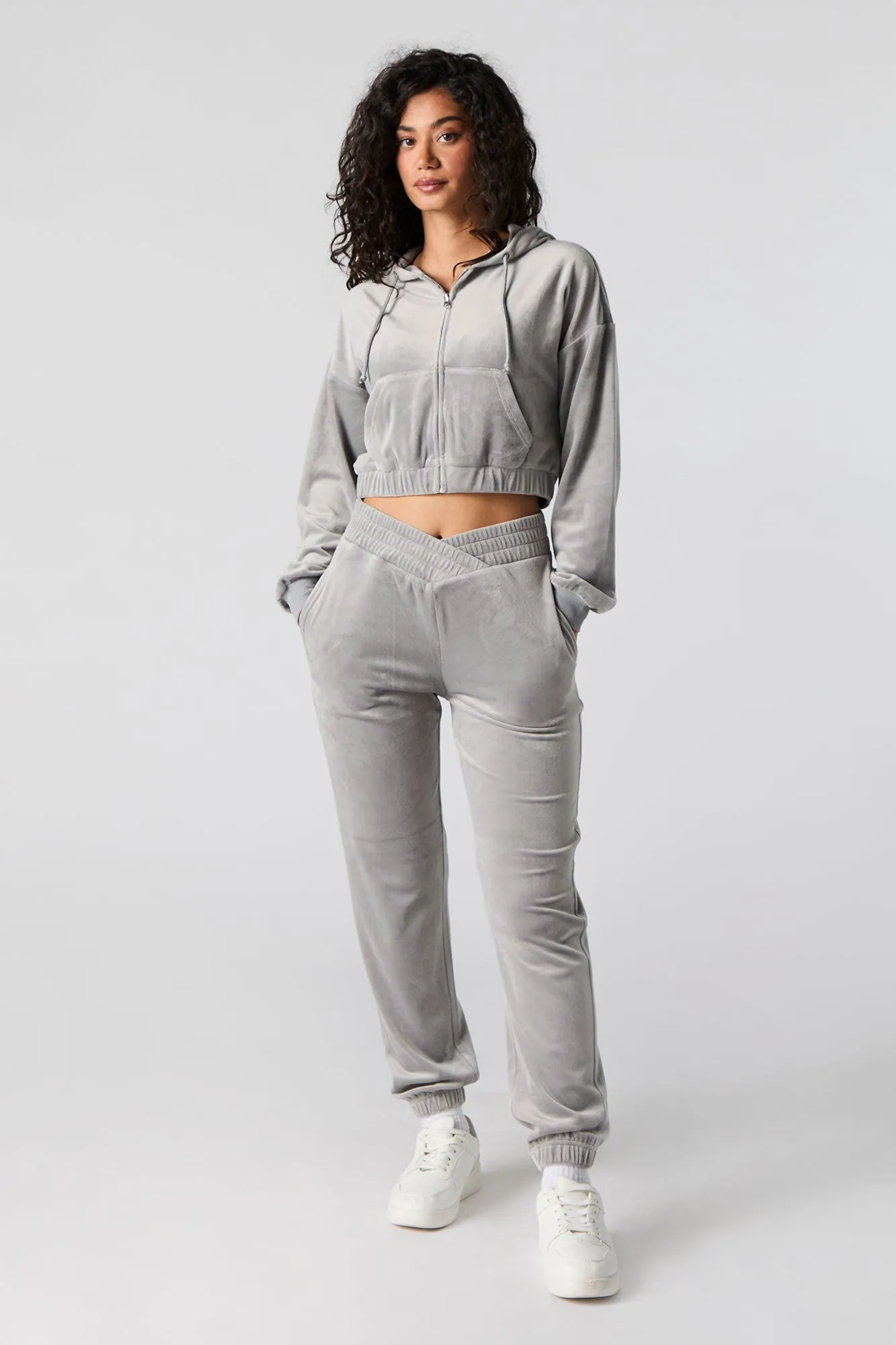Velour V Waist Jogger