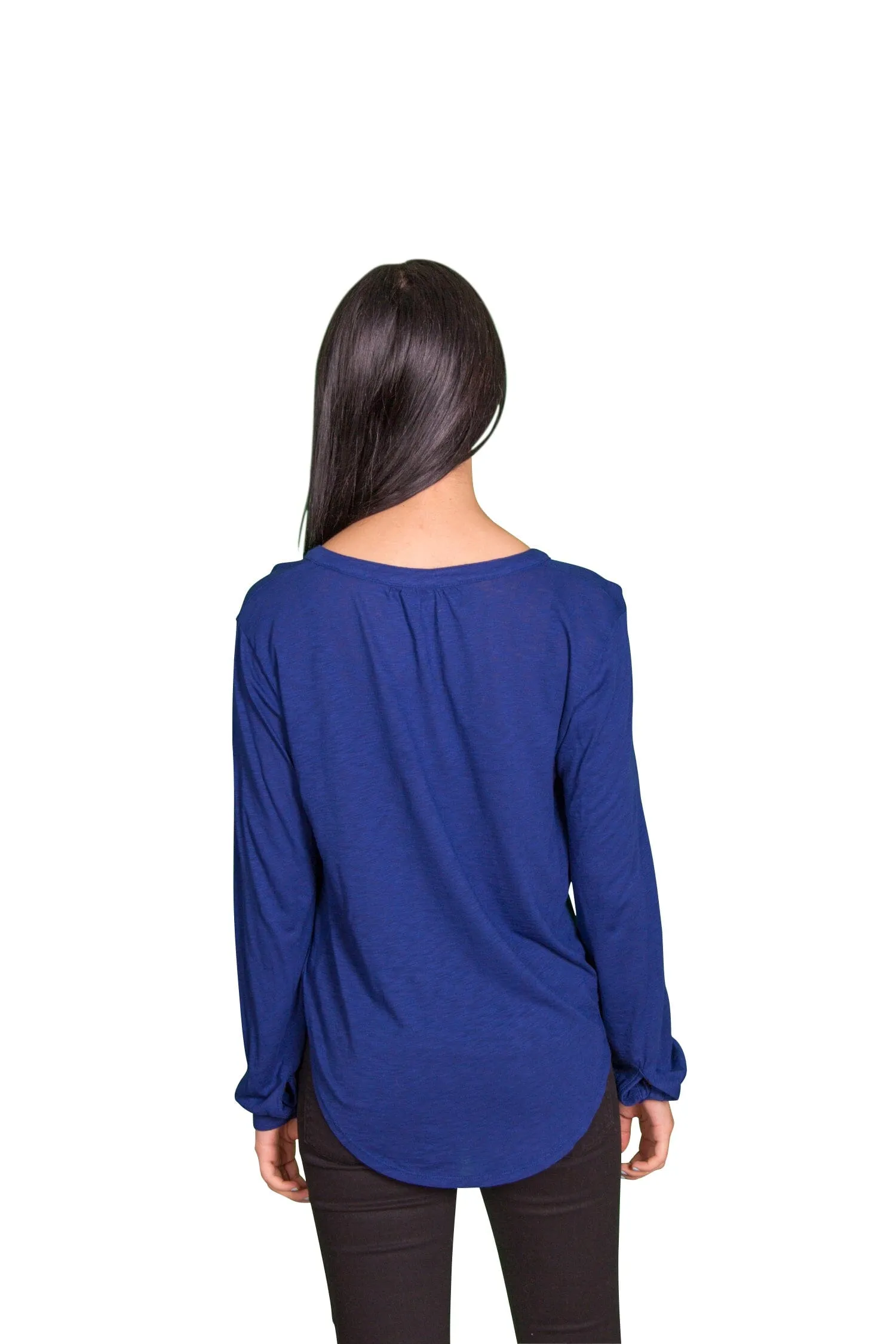 Velvet by Graham & Spencer Chrishelle Luxe Slub Henley Top