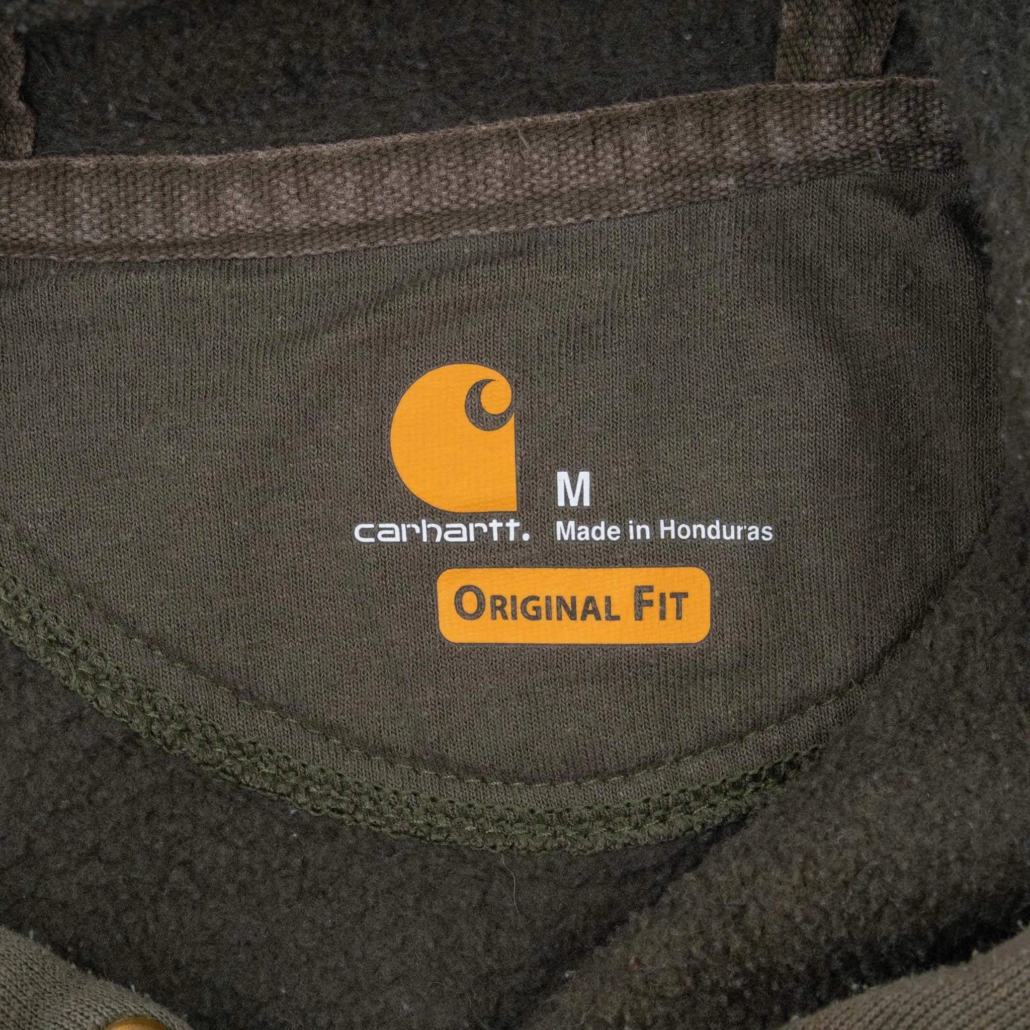 VINTAGE CARHARTT US COAST GUARD SOUTHWEST ASIA GREEN HOODIE MEDIUM