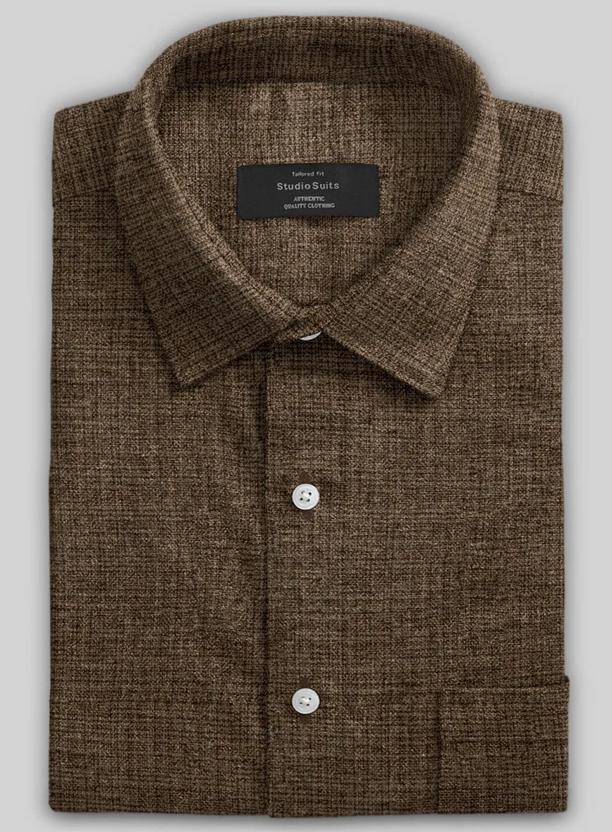 Vintage Glasgow Brown Tweed Shirt