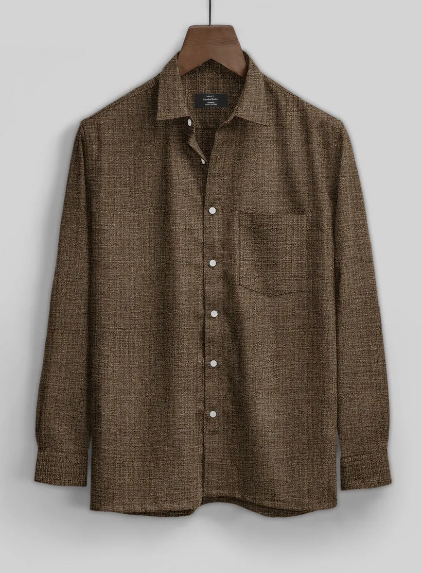 Vintage Glasgow Brown Tweed Shirt