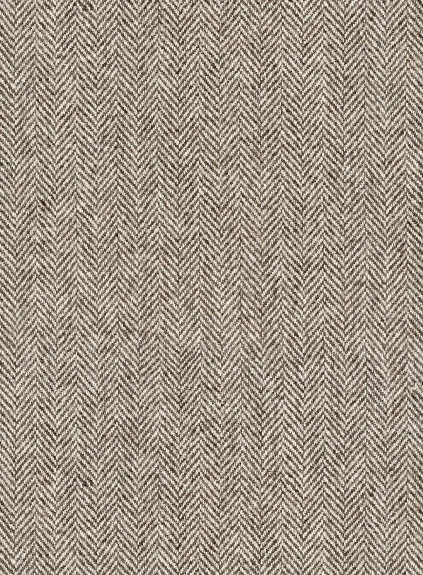 Vintage Herringbone Brown Tweed Shirt