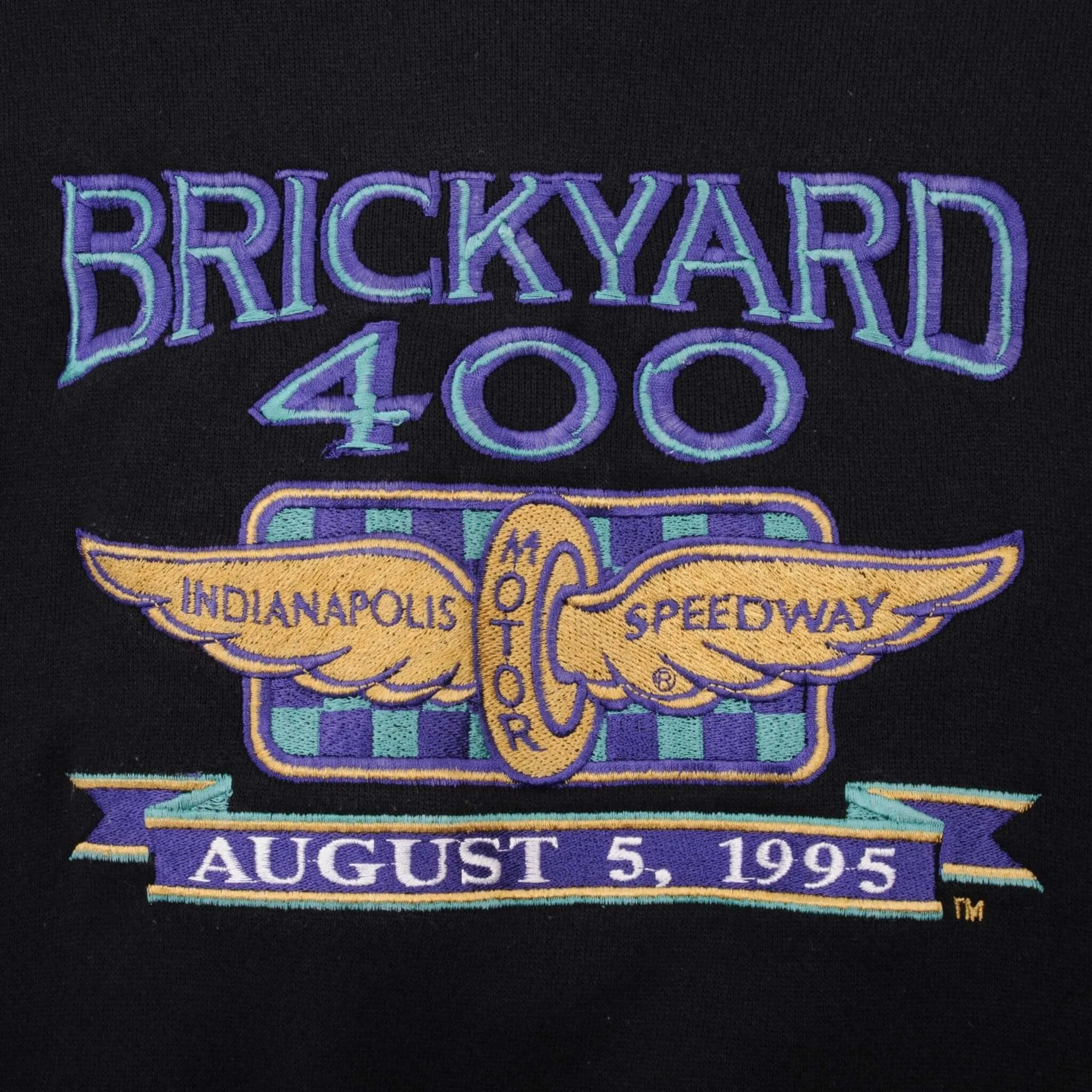 VINTAGE NASCAR BRICKYARD 400 1995 SWEATSHIRT SIZE XL MADE IN USA