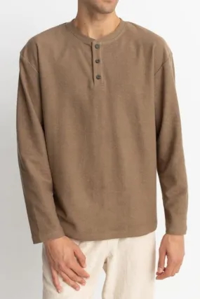 Vintage Terry Long Sleeve Henley
