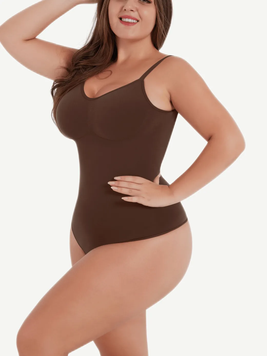 Wholesale Seamless Scultp Cover-Breast Open-Back Thong
