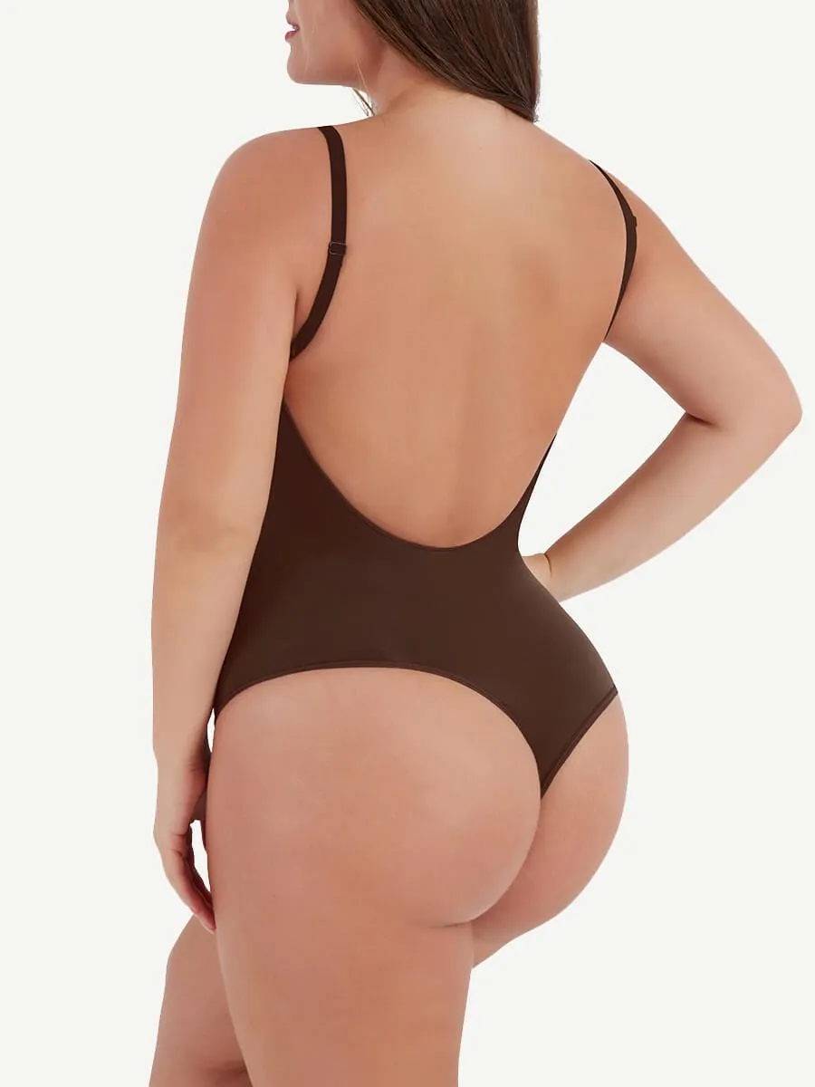 Wholesale Seamless Scultp Cover-Breast Open-Back Thong