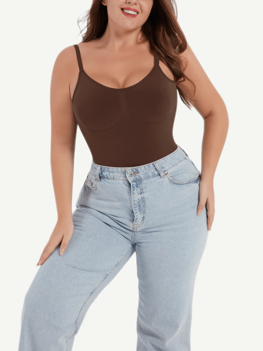 Wholesale Seamless Scultp Cover-Breast Open-Back Thong