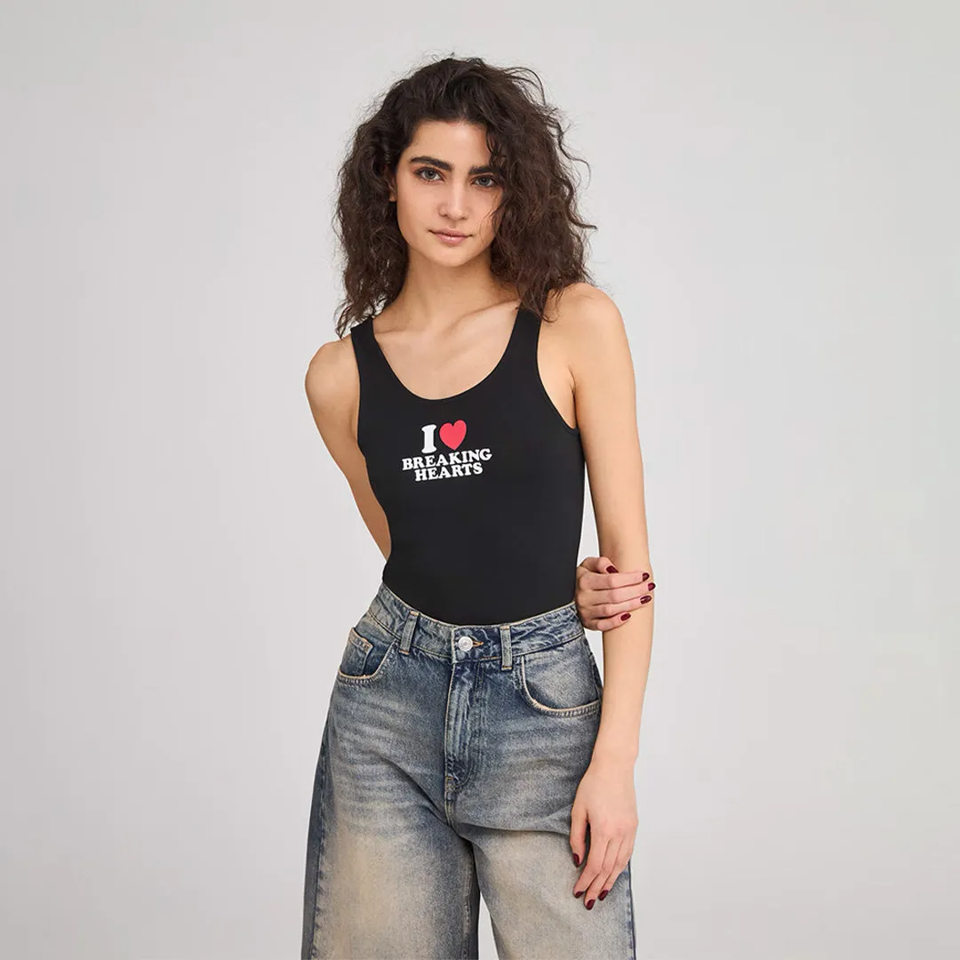 Wide Shoulder Strap Bodysuit