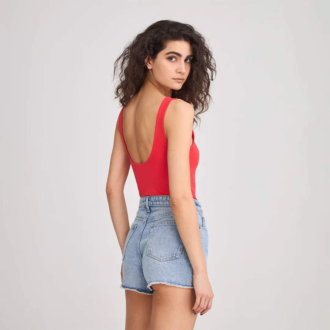 Wide Shoulder Strap Bodysuit