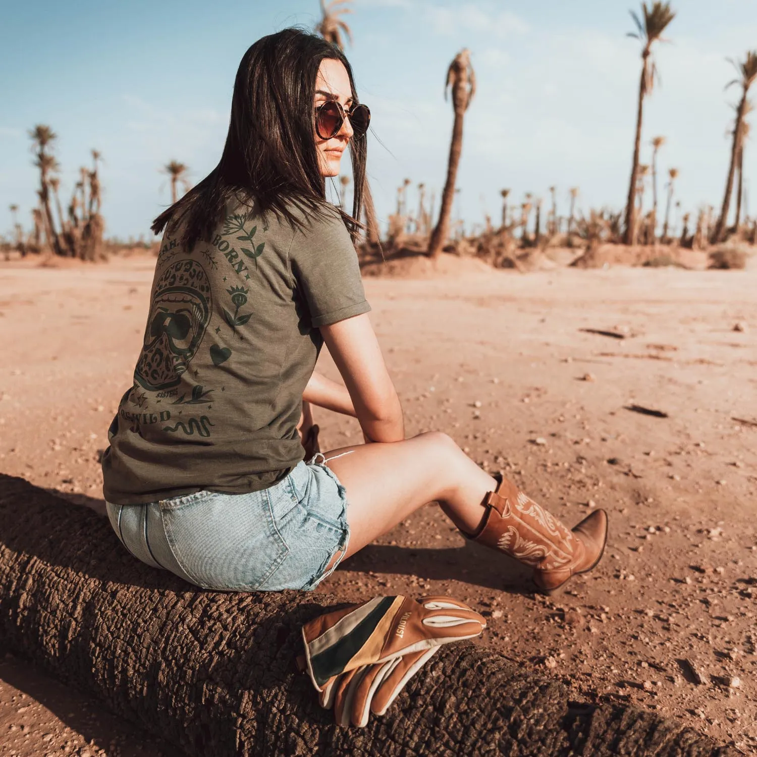 Wildust Sisters - Wild Rider T-shirt - Khaki