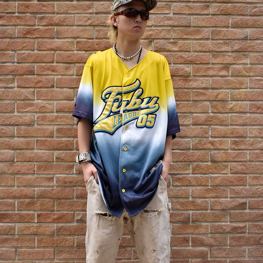 Y2K FUBU ベースボールシャツ グラデーションカラー 240819