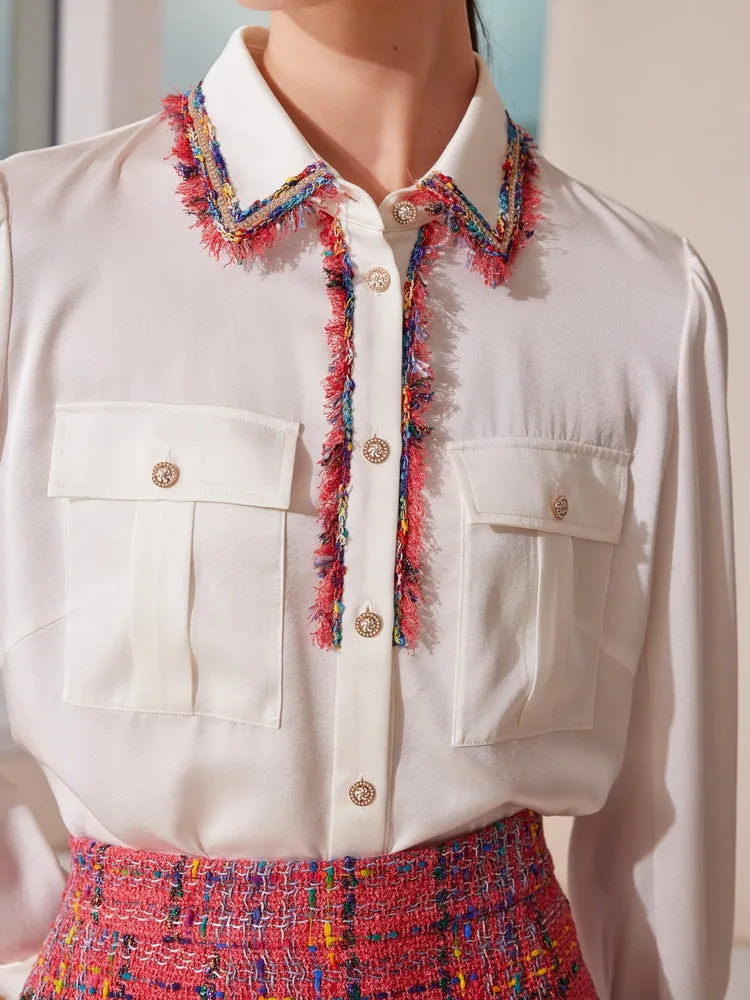 YAYING Satin Silk Shirt