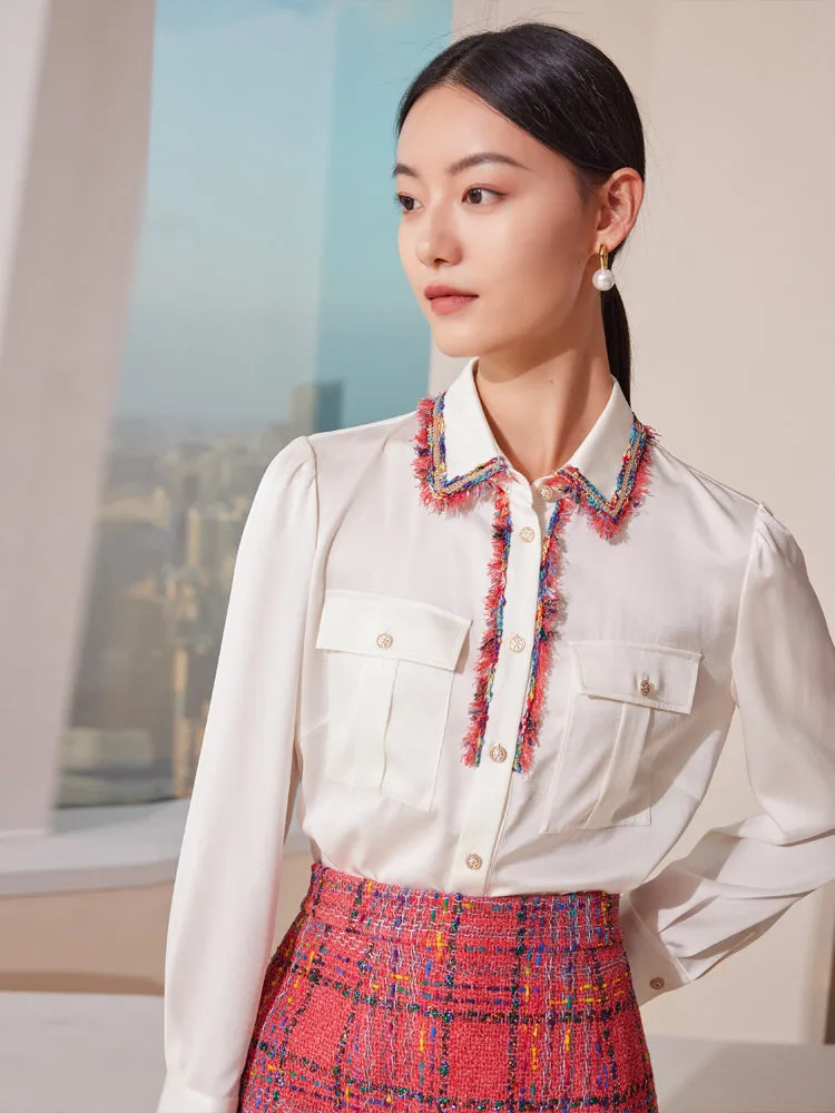 YAYING Satin Silk Shirt