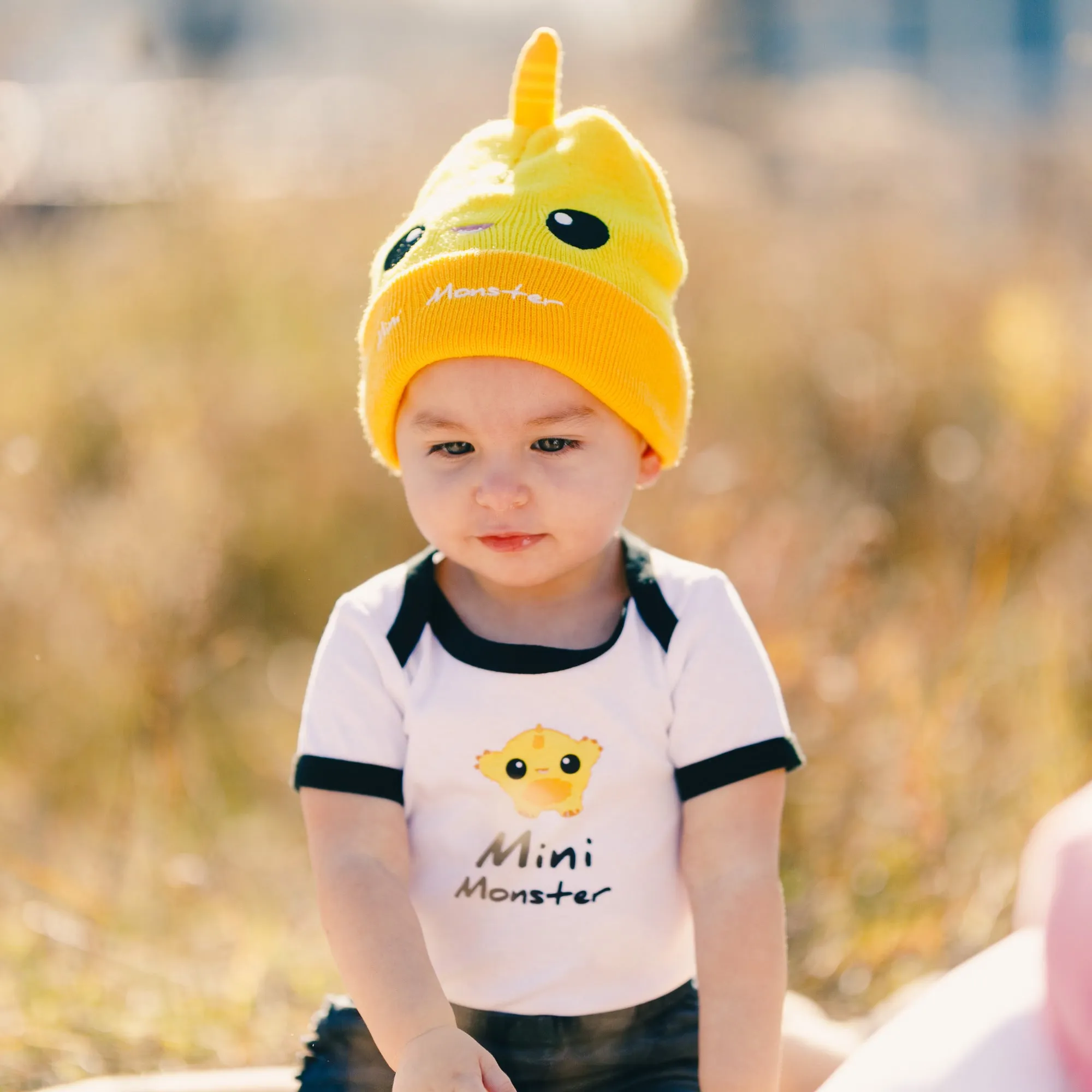 Yellow Mini Monster Bodysuit