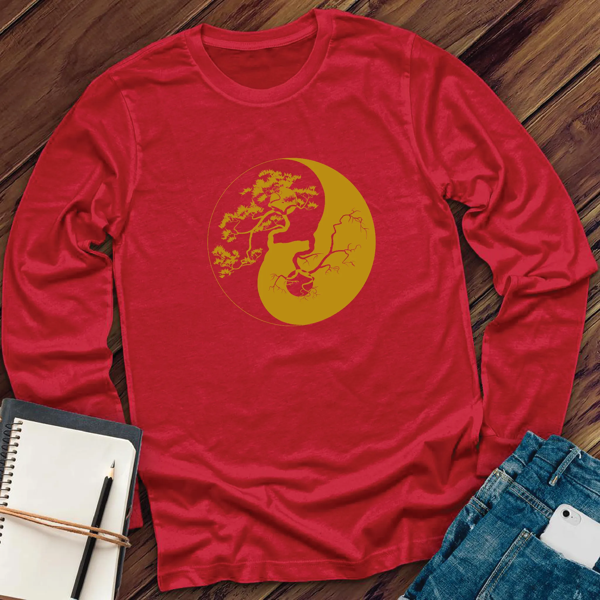 Yin Yang Bonsai Tree Long Sleeve