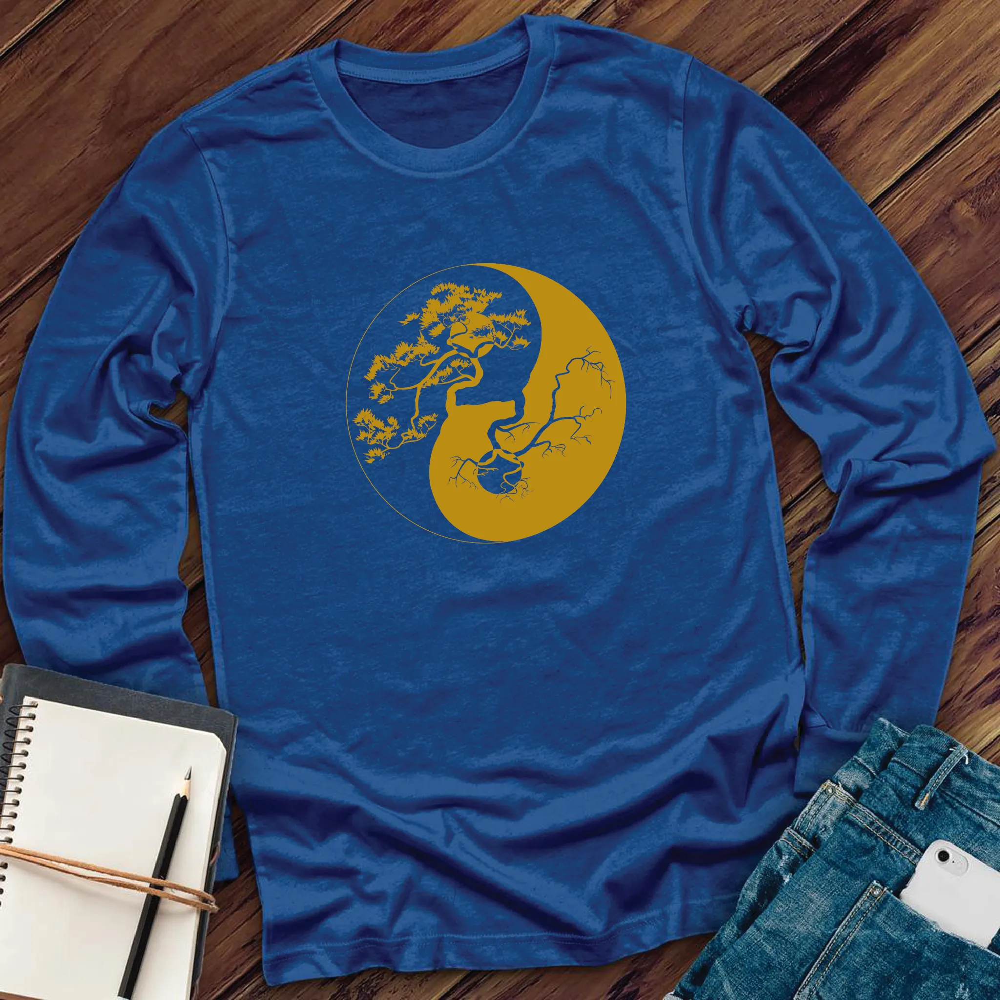 Yin Yang Bonsai Tree Long Sleeve