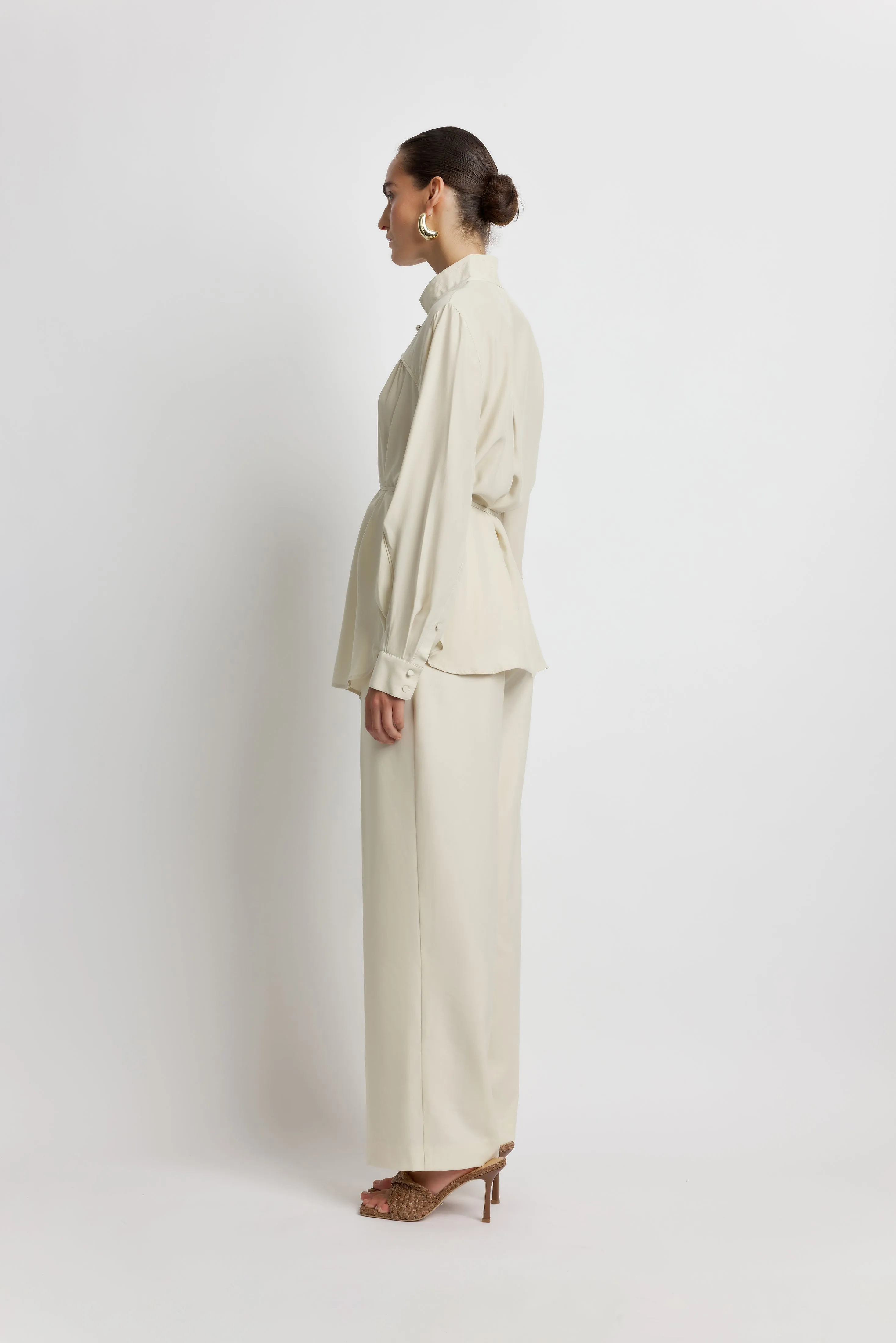 Ziba Silk Shirt - Tofu