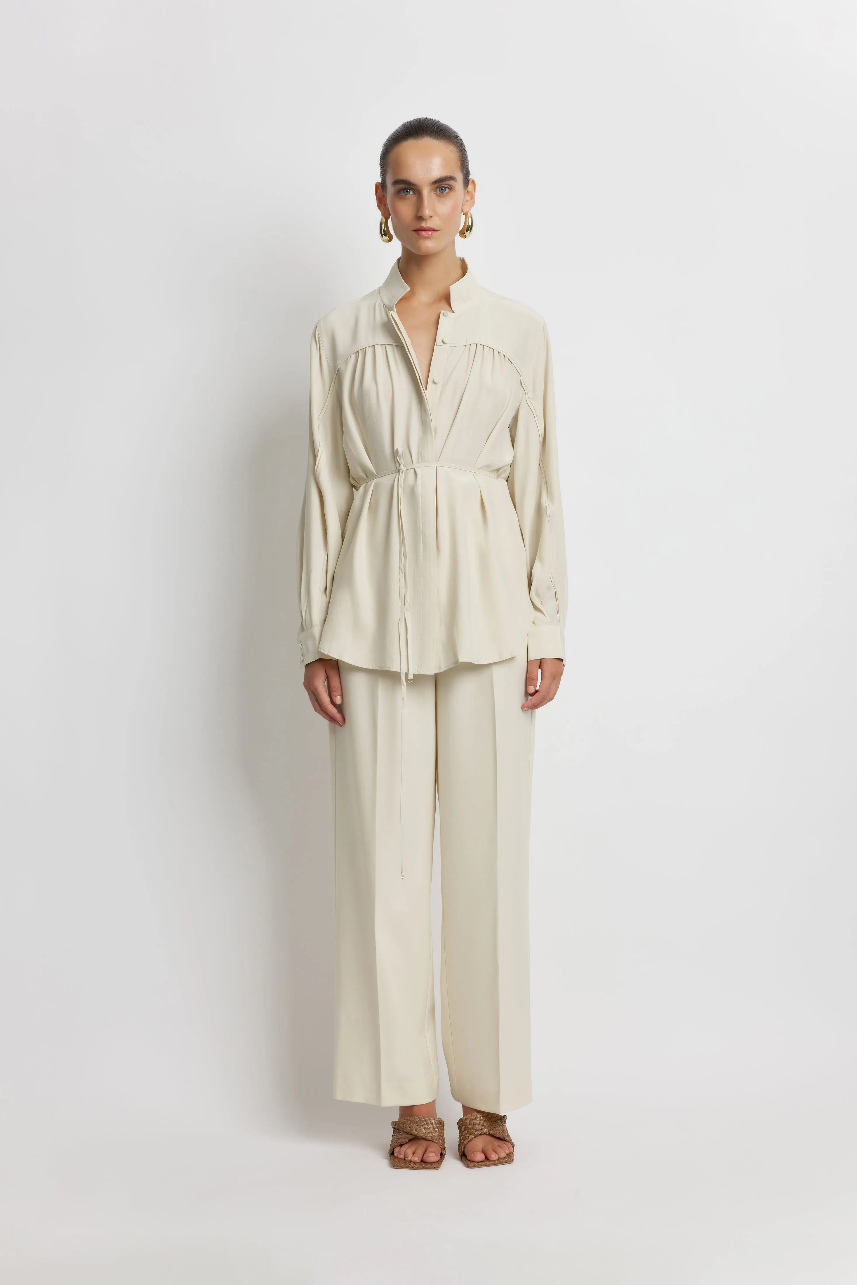 Ziba Silk Shirt - Tofu